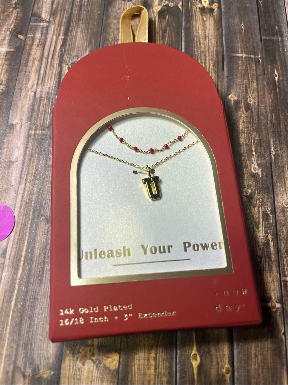 5for$10 A New Day 14k gold-plated 2-piece initial 